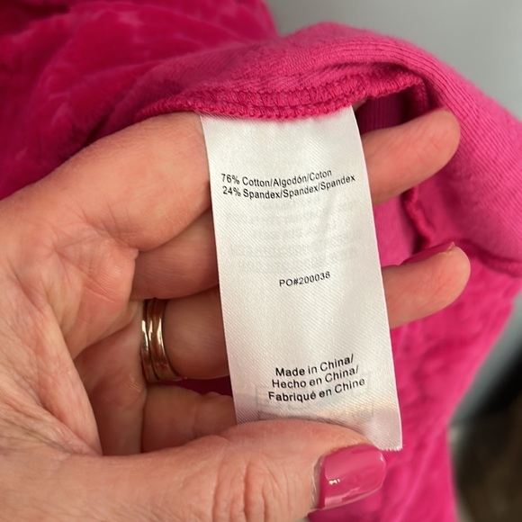 MODCLOTH RETRO Terry Cloth floral FUCHSIA DRESS/cover up size medium - Picture 4 of 5